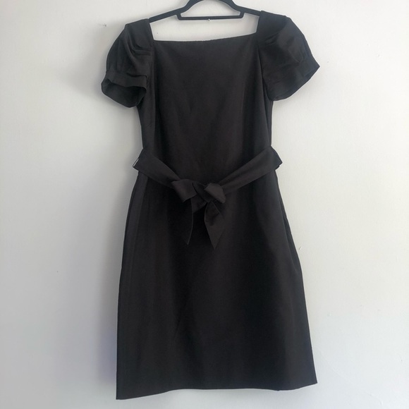 J. Crew Collection Puff Sleeve Black Dress - Picture 14 of 15
